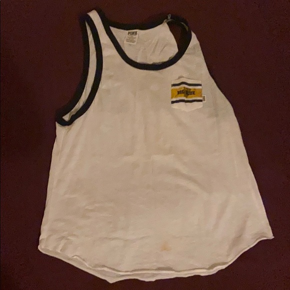 Pink Michigan (Go Blue) tank top - Picture 1 of 3